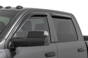 Ram 1500 Side Window Deflectors - Rough Country - Tape On Rain Guard - '09-'18